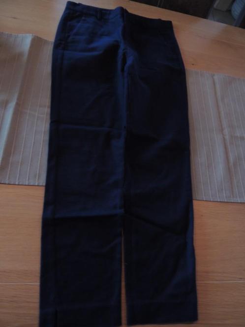 klassieke broek - donker blauw, Kleding | Dames, Broeken en Pantalons, Zo goed als nieuw, Maat 36 (S), Blauw, Lang, Ophalen of Verzenden
