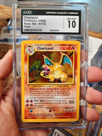 Charizard 4/102 Base set Pokémon cgc 10!, Enlèvement ou Envoi, Comme neuf
