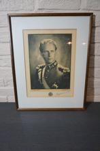 statieportret koning Leopold III met zijn handtekening, Verzamelen, Koningshuis en Royalty, Ophalen of Verzenden, Zo goed als nieuw