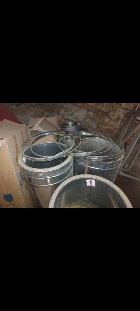 9m dubbelwandige geisoleerde buizen 350mm + fixatieringen, Doe-het-zelf en Bouw, Buizen en Afvoer, Nieuw, Rechte buis, Ophalen