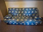 ZETELBED Blauw gebloemd, Blauw, Tweepersoons, Ophalen of Verzenden, Zo goed als nieuw