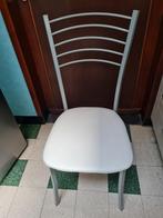 4 keuken stoelen, Huis en Inrichting, Ophalen, Zo goed als nieuw, Wit, Overige materialen