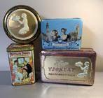 4 vintage blikken dozen (kan ook per stuk), Ophalen of Verzenden, Gebruikt, Overige, Overige merken