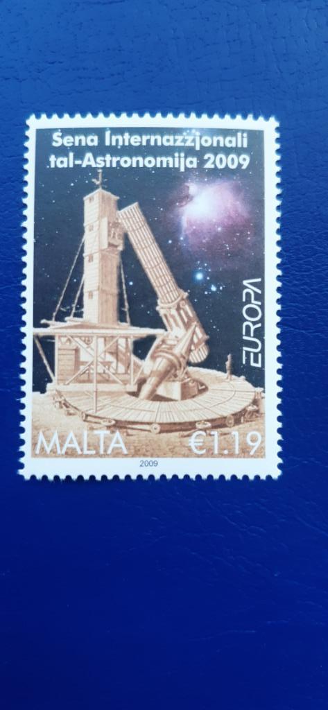 Postzegels Malta Europa - Astronomy 2009, Postzegels en Munten, Postzegels | Thematische zegels, Postfris, Overige thema's, Verzenden