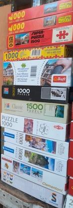 12 puzzels met 1 puzzelrol bij, 500 à 1500 pièces, Puzzle, Enlèvement, Utilisé