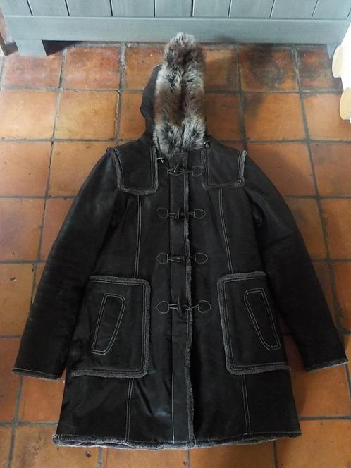 Prachtige nieuwe donkerbruine leren jas van LIV - maat 40, Kleding | Dames, Jassen | Winter, Nieuw, Maat 38/40 (M), Bruin, Ophalen of Verzenden