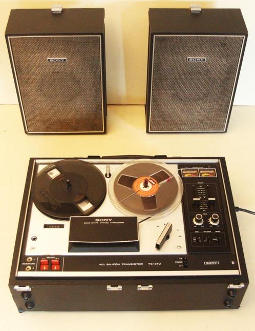 Sony TC-270 Bandrecorder / 1972 - 1974 / Made In Japan, TV, Hi-fi & Vidéo, Enregistreurs audio, Magnétophone, Enlèvement