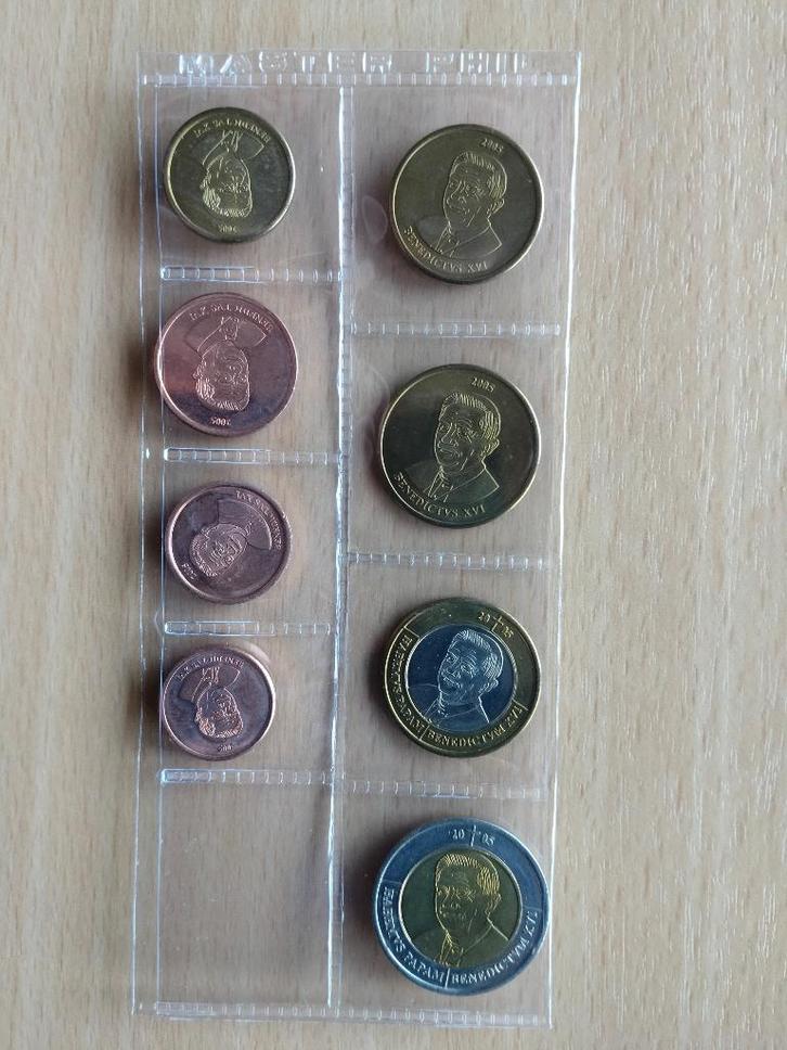 8 euromuntjes Vaticaan 2005 proefslag, Timbres & Monnaies, Monnaies | Europe | Monnaies euro, Série, Autres valeurs, Vatican, Enlèvement ou Envoi