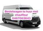 Bestelwagen te huur met chauffeur