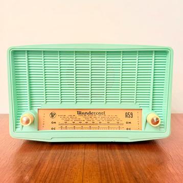 ZELDZAME VINTAGE BUIZENRADIO WUNDERCART A59 LICHTBLAUW RADIO beschikbaar voor biedingen