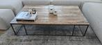 Salontafel hout met metalen frame, Huis en Inrichting, Tafels | Salontafels, Ophalen, Zo goed als nieuw