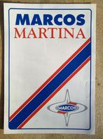 MARCOS MARTINA 1992 BROCHURE FOLDER 4 PAGINA'S ENGELS, Gelezen, Overige merken, Ophalen of Verzenden