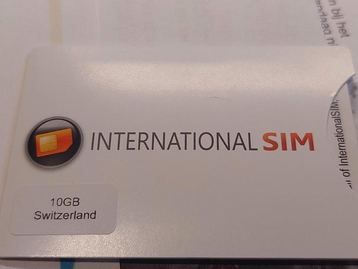 simkaart 10gb zwitserland, Telecommunicatie, Prepaidkaarten en Simkaarten, Nieuw, Simkaart, Ophalen of Verzenden