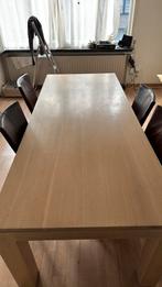 Eiken eetkamertafel, Huis en Inrichting, Complete eetkamers, Ophalen, Zo goed als nieuw, 4 tot 6 stoelen