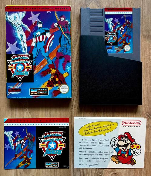 Captain America and the Avengers (Nintendo NES PAL B) RARE, Games en Spelcomputers, Games | Nintendo NES, Zo goed als nieuw, Ophalen of Verzenden
