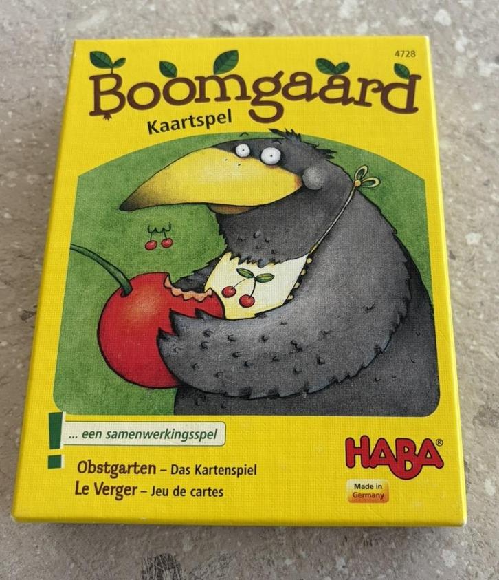 Haba Boomgaard kaartspel – klassieker voor jonge kinderen, Hobby en Vrije tijd, Gezelschapsspellen | Kaartspellen, Gebruikt, Een of twee spelers