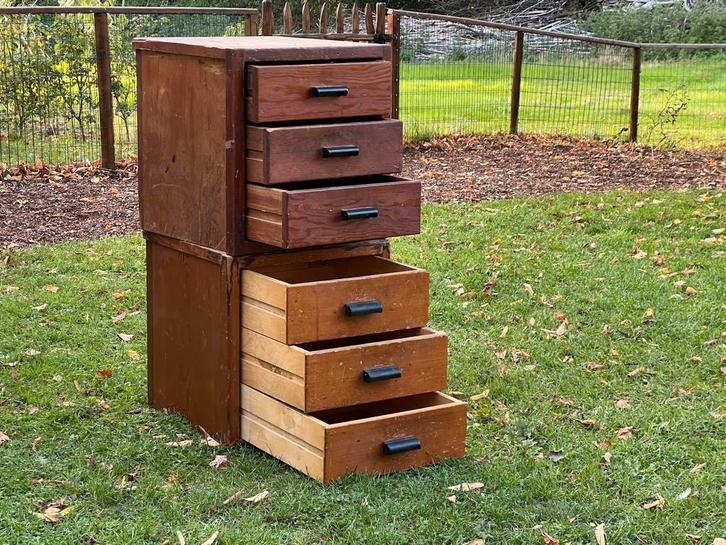 Vintage Philips werkplaats ladenkasten (jaren '70), Huis en Inrichting, Kasten | Ladekasten, Gebruikt, Ophalen