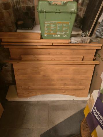 Lit simple en bois (X2), Enlèvement, Comme neuf, Bois