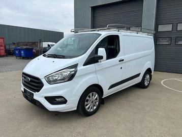 Ford Transit Custom LENGTE 1 ZEER PROPER MET VLOERVERHOGING, Autos, Achat, 105 ch, Euro 6, Entreprise