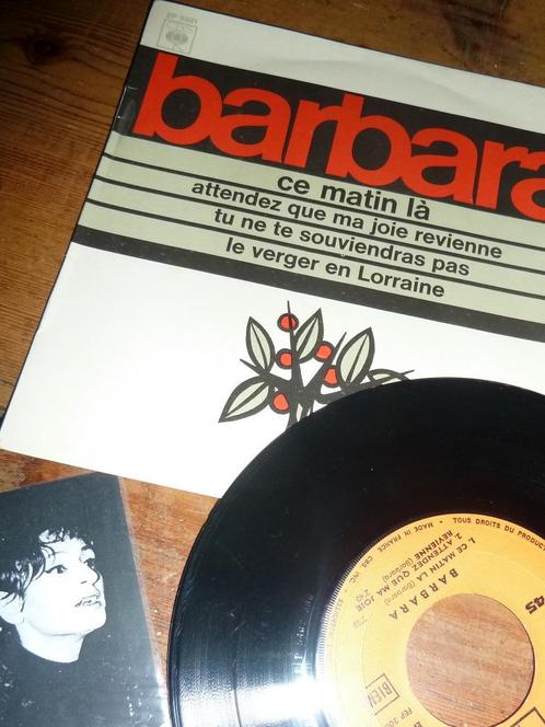 EP BARBARA - ce matin la - 1965, Cd's en Dvd's, Vinyl Singles, EP, Verzenden