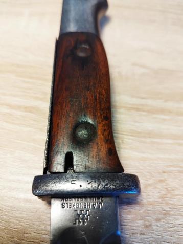 Duitse bajonet 84/98 geregimenteerd met schede 100€ beschikbaar voor biedingen