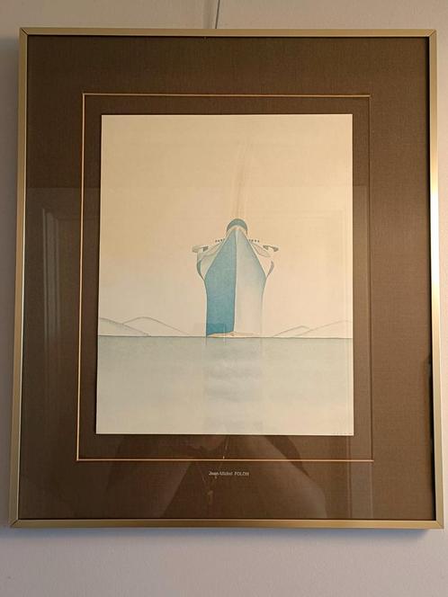 Prachtige aquarelkunstenaars FOLON 1934 - 2005. Mondial Conn, Antiek en Kunst, Kunst | Litho's en Zeefdrukken, Ophalen of Verzenden