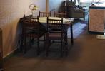 massieve houten tafel, Ophalen