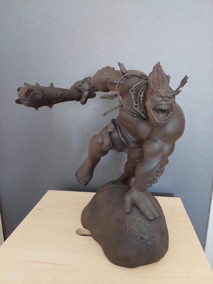 [Lanfeust de Troy] Statue Hébus monochrome, Verzamelen, Beelden en Beeldjes, Zo goed als nieuw, Overige typen, Ophalen