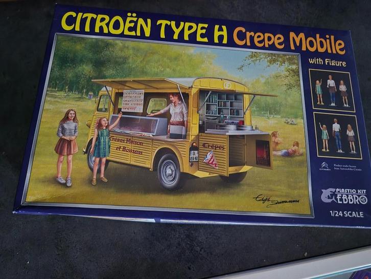 EBBRO 25013 Citroen H Crepe Mobile with Figures, Hobby en Vrije tijd, Modelbouw | Auto's en Voertuigen, Nieuw, Auto, Groter dan 1:32