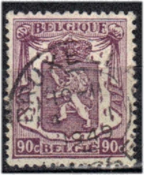 Belgie 1945 - Yvert/OBP 714a - Klein staatswapen - 90c. (ST), Postzegels en Munten, Postzegels | Europa | België, Gestempeld, Gestempeld