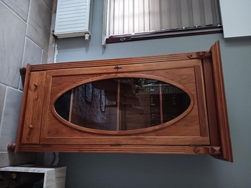 Stevige speciale vitrinekast, Huis en Inrichting, Kasten | Vitrinekasten, Gebruikt, 150 tot 200 cm, 50 tot 100 cm, Met lade(s)