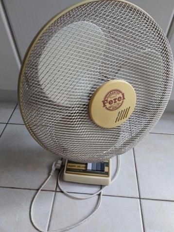 Perel Super deluxe fan vintage ventilator 3 standen, roteert beschikbaar voor biedingen