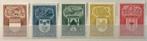 Nrs. 743-747. 1946. MNH**. Wapenschilden. OBP: 19,00 euro., Timbres & Monnaies, Timbres | Europe | Belgique, Gomme originale, Neuf