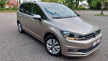VW Touran 1.6TDI DSG7 Highline-7pl-ACC-2016-163d-veel opties, Autos, Achat, Euro 6, 7 places, Alcantara