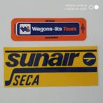 WAGONS-LITS + SUNAIR SECA vintage sticker/sticker., Ophalen of Verzenden, Nieuw, Merk