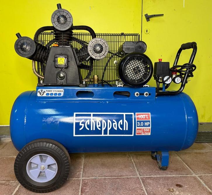 Compressor scheppach HC550TC-230V, Doe-het-zelf en Bouw, Compressors, Zo goed als nieuw, 6 tot 10 bar, 25 tot 100 liter, 400 tot 800 liter/min