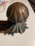 Antieke koper-brons voordeurknop, Ophalen, Koper