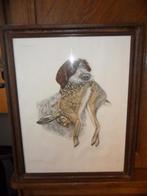 Eau forte de Léon Danchin, (Lille 1887-Bergues 1938), Enlèvement ou Envoi