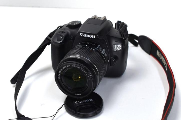 TOP Canon EOS 1300D - Digitale Camera met Lens! (64), Audio, Tv en Foto, Fotocamera's Analoog, Zo goed als nieuw, Spiegelreflex