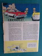 Chevrolet - art. ill. / Spirou découvre l'europe à l'expo58, Verzamelen, Merken en Reclamevoorwerpen, Ophalen of Verzenden, Gebruikt