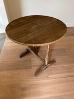 Oude Wijntafel  90 cm, Ophalen, Gebruikt, Rond, Landelijk