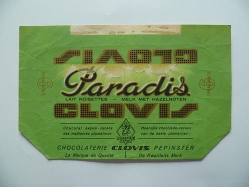 Chocolade omslagen Clovis Pepinster chocolat emballage, Collections, Collections Autre, Utilisé, Enlèvement ou Envoi