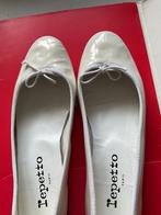 Ballerines blanches vernies REPETTO 37, Ophalen, Wit, Ballerina's, Gedragen
