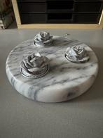 Marmeren theelichthouder, Huis en Inrichting, Woonaccessoires | Kandelaars en Kaarsen, Ophalen of Verzenden, Zo goed als nieuw