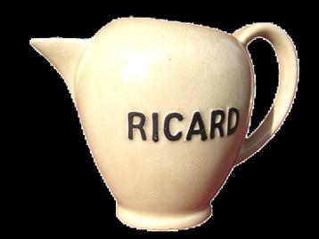 ZELDZAME vintage 1L kruik Ricard WIT beschikbaar voor biedingen