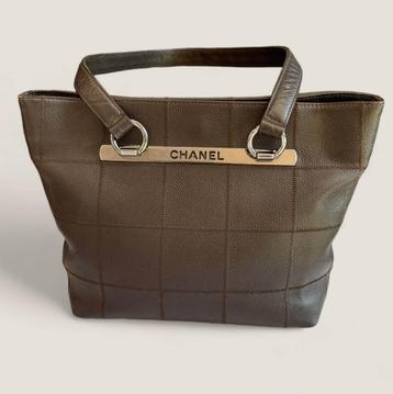 Chanel chocolate bar caviar tote bruin authentiek beschikbaar voor biedingen