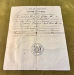 Document Inlichting Militie Antwerpen 1892., Envoi