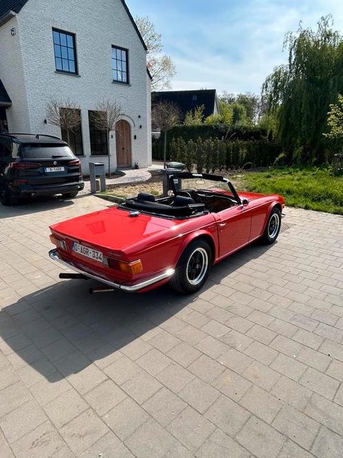 Triumph Tr 6, Auto's, Triumph, Bedrijf, TR6, Benzine, Cabriolet, 3 deurs, Handgeschakeld, Rood, Zwart, Leder, Achterwielaandrijving