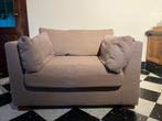 mooie "armchair/loveseat" met hocker, Huis en Inrichting, Fauteuils, Landelijk modern, 75 tot 100 cm, Zo goed als nieuw, Hout