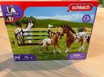 schleich springtoestellen + doos, Verzamelen, Speelgoed, Ophalen, Zo goed als nieuw
